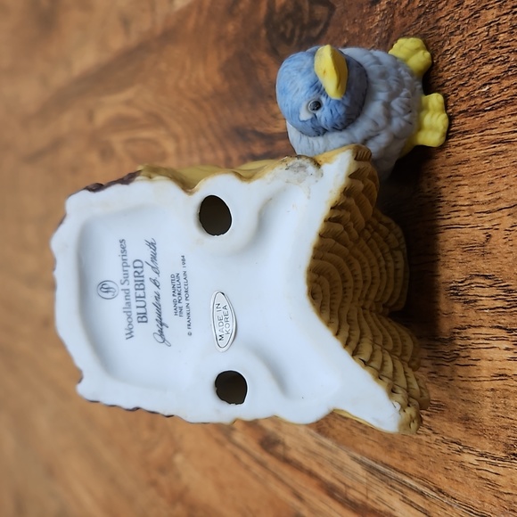 Jackie Smith Franklin Porcelains Bluebird - Picture 3 of 3